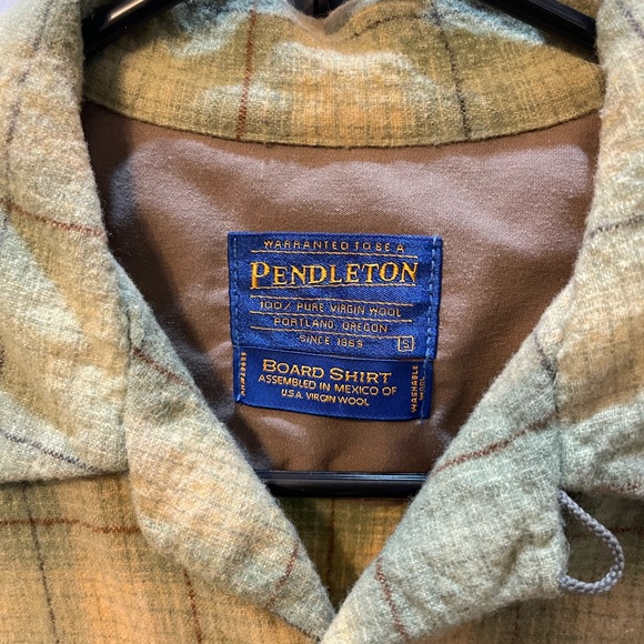 Pendleton Board Shirt USA Virgin Wool Small S - Picture 3 of 4